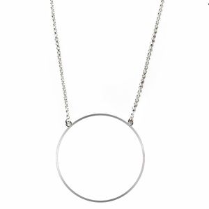 [NWT] Lele Sadoughi Silver Circle Necklace